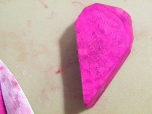 Beet Heart Half
